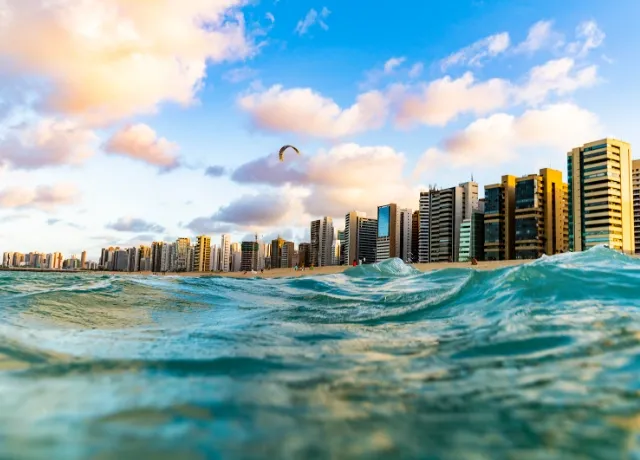 Iracema beach and cityscape in Fortaleza, Ceará, Brazil - CanvaPro Getty Image