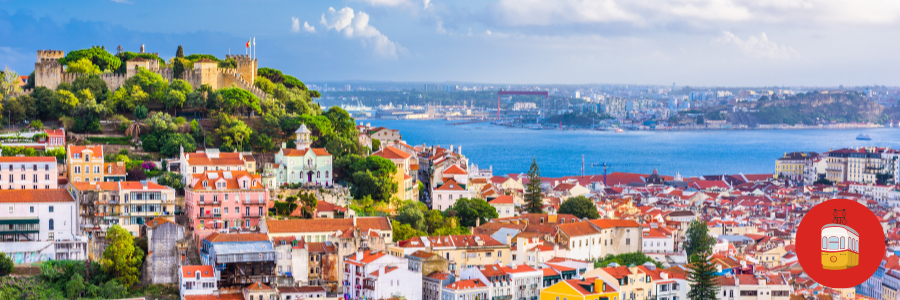 Lisbon skyline in Portugal