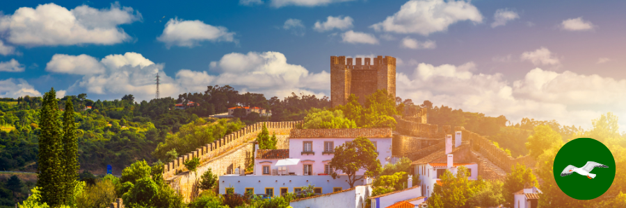 View on the Obidos medieval fortress, Portugal