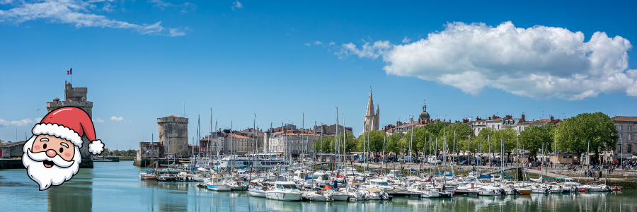 Christmas in La Rochelle, old port - Canva Christmas in La Rochelle, old port - Canva
