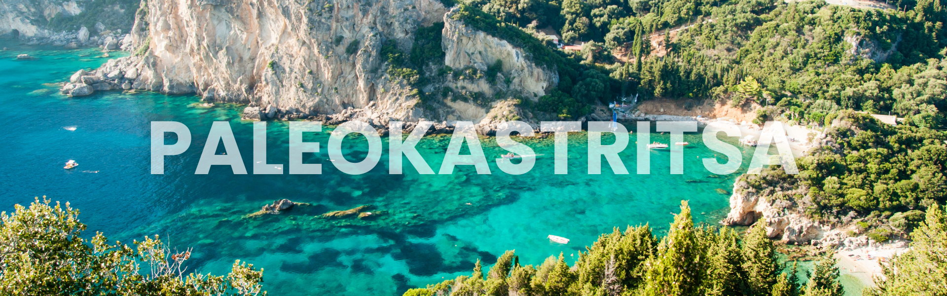 View on a preserved bay of Paleokastrista in Corfu Island - Greece View on a preserved bay of Paleokastrista in Corfu Island - Greece