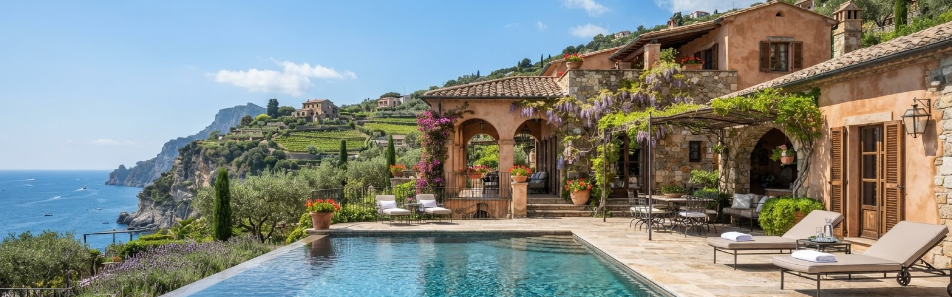 1 - A swimming pool - a real asset for your quality of life - Mediterrran waterfront luxury house with pool