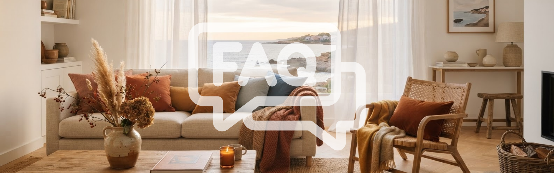 How to make coastal decor feel warmer in autumn - IA Generated - Magnifik How to make coastal decor feel warmer in autumn