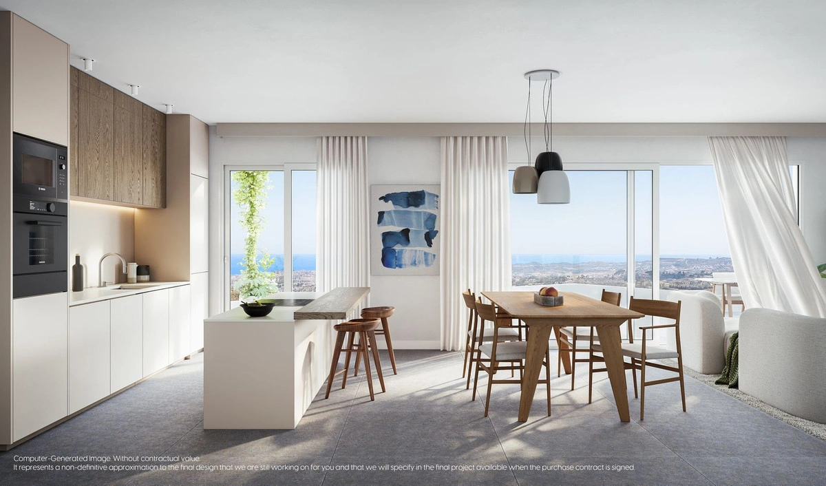 1 - продажа квартира вид моря mijas андалусия испания