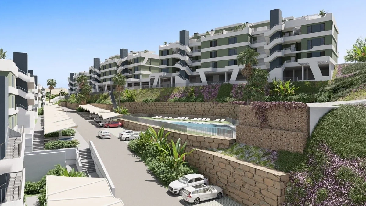 Apartamento vista de mar com piscina