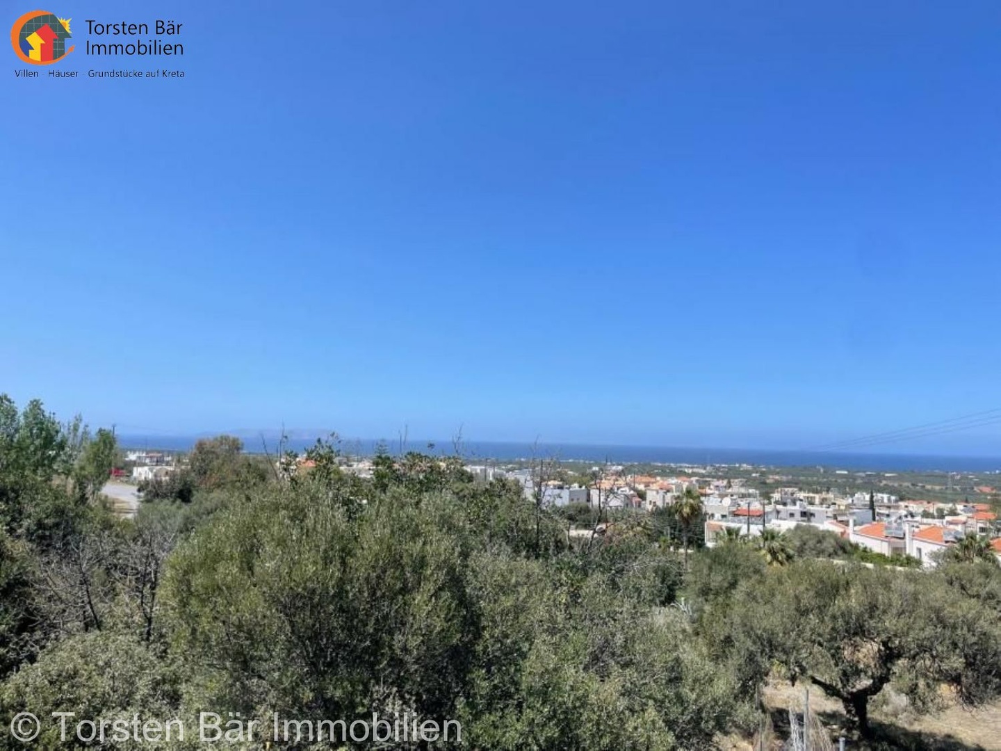 1 - sea view plot of land for sale in chersonissos crete greece