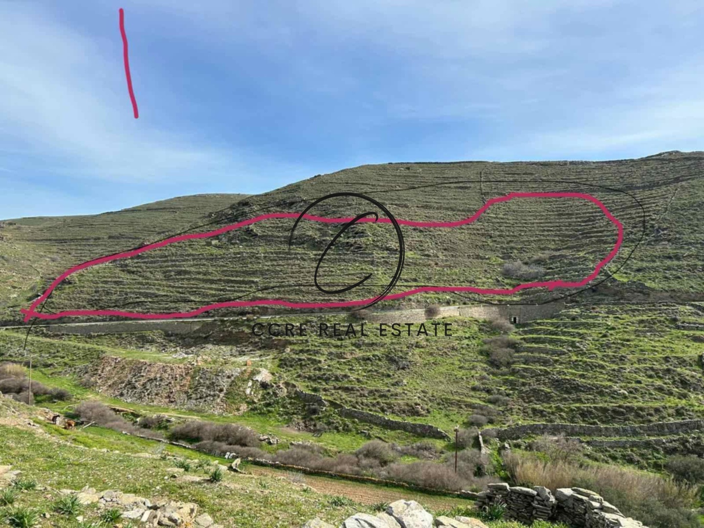 1 - vente terrain vue mer episkopí egée méridionale grèce