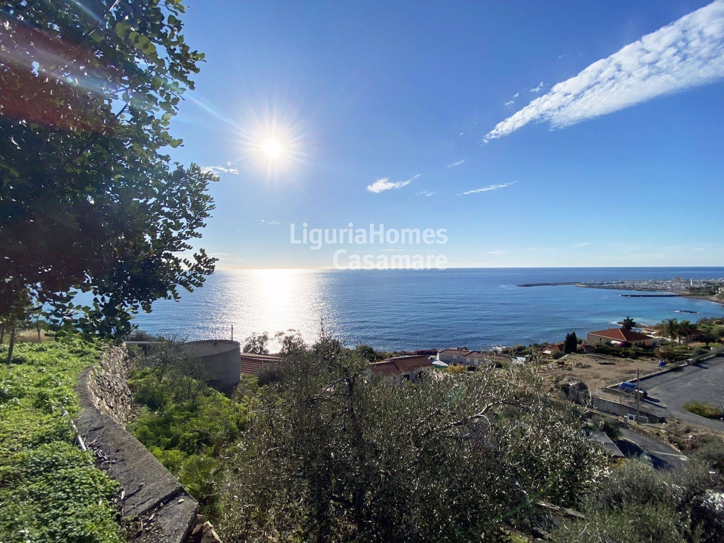 1 - venda terreno vista de mar cipressa liguria itália