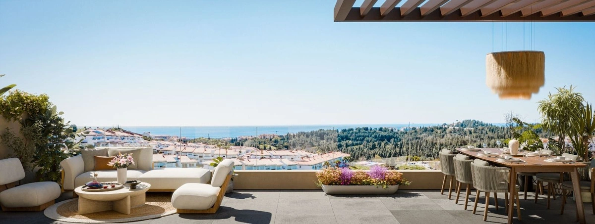 2 - продажа квартира вид моря mijas андалусия испания