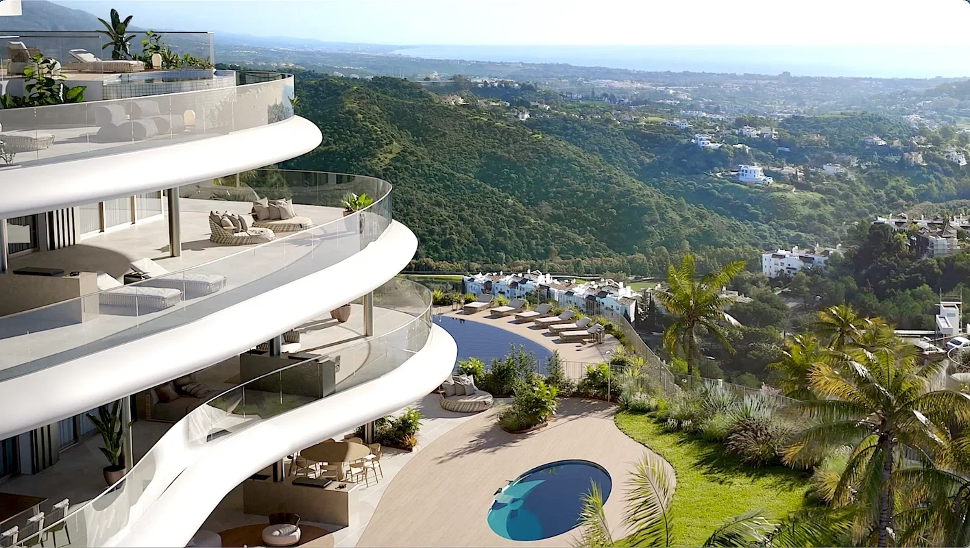 1 - venda apartamento vista de mar benahavis - costa del sol andaluzia espanha