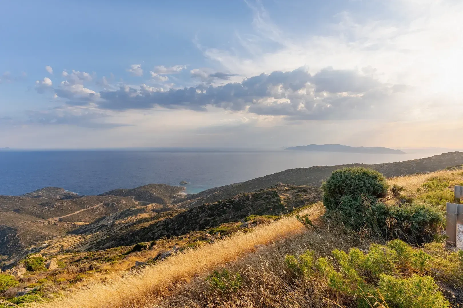 1 - sea view plot of land for sale in ios - cyclades south aegean greece