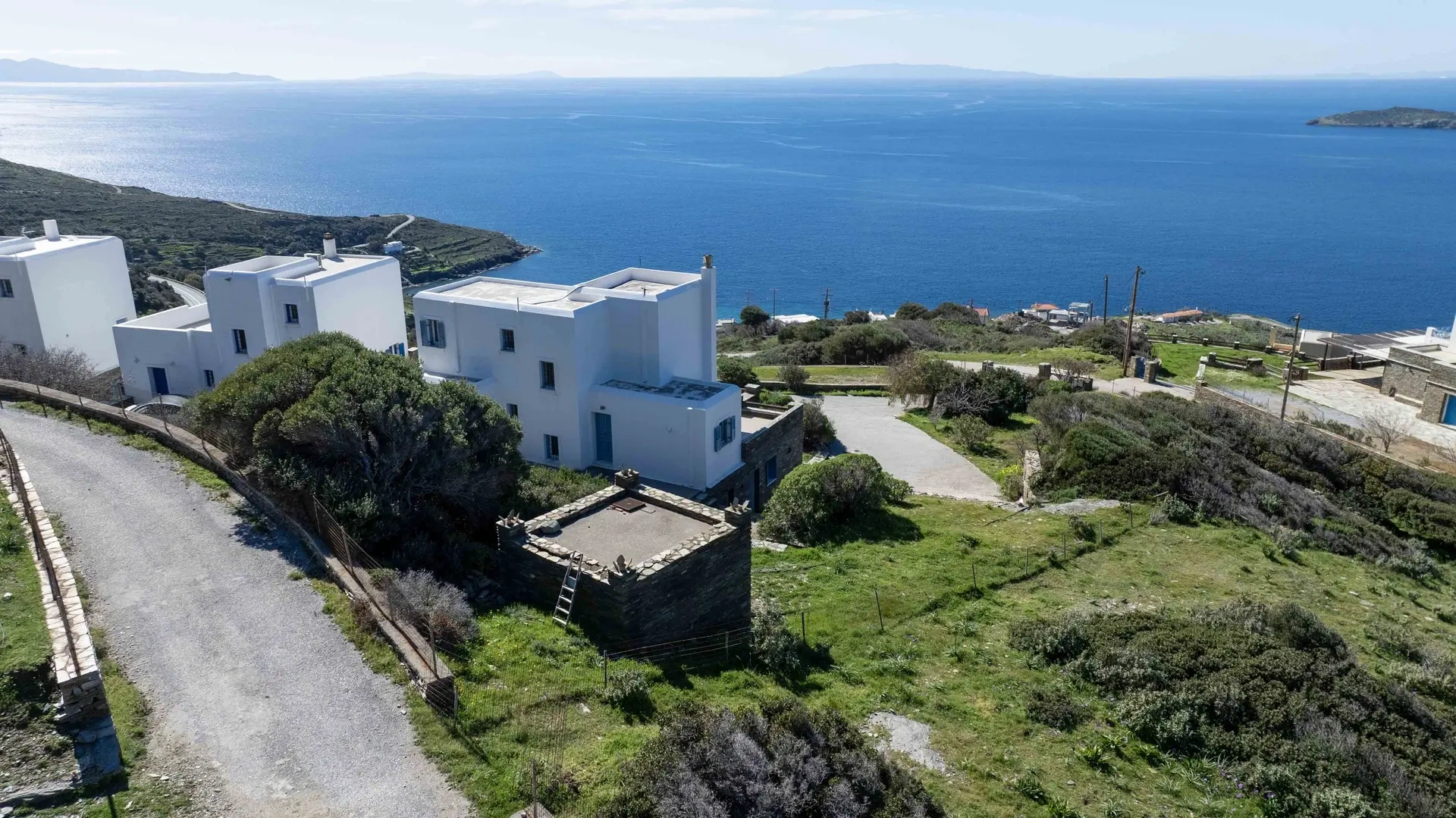 2 - verkoop huis uitzicht op zee andros - cycladen zuid-egeïsche eilanden griekenland