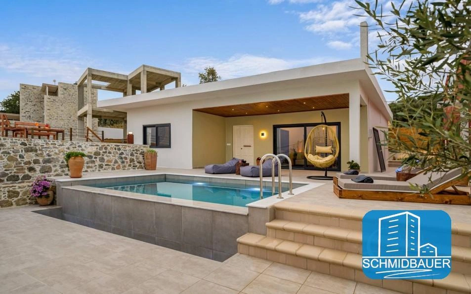 1 - vente maison vue mer kalochorafitis crète grèce