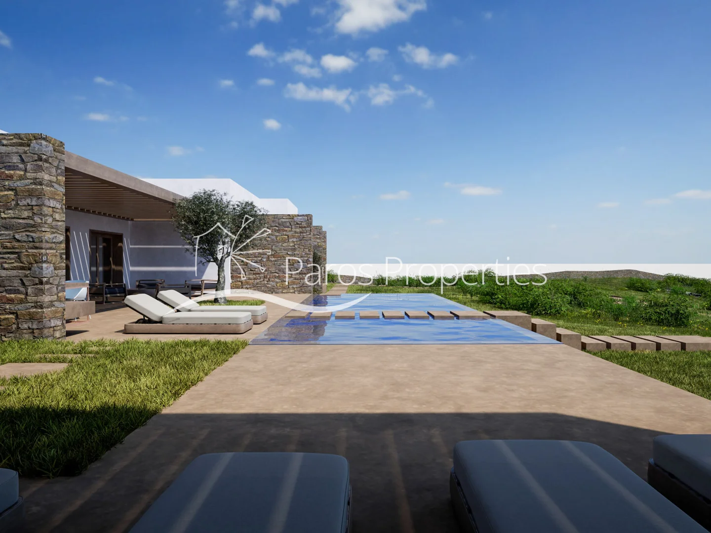 1 - sea view new construction for sale in paros - cyclades south aegean greece