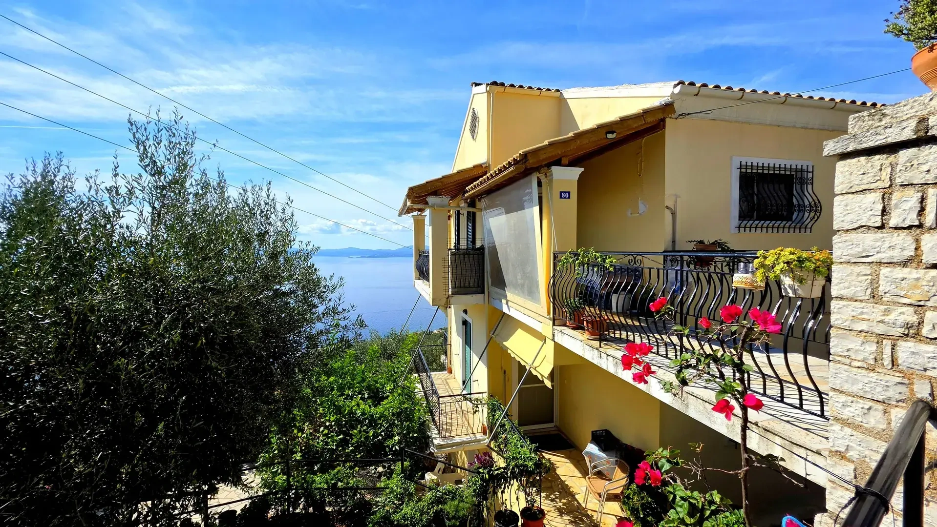 2 - vente maison vue mer corfu îles ioniennes grèce