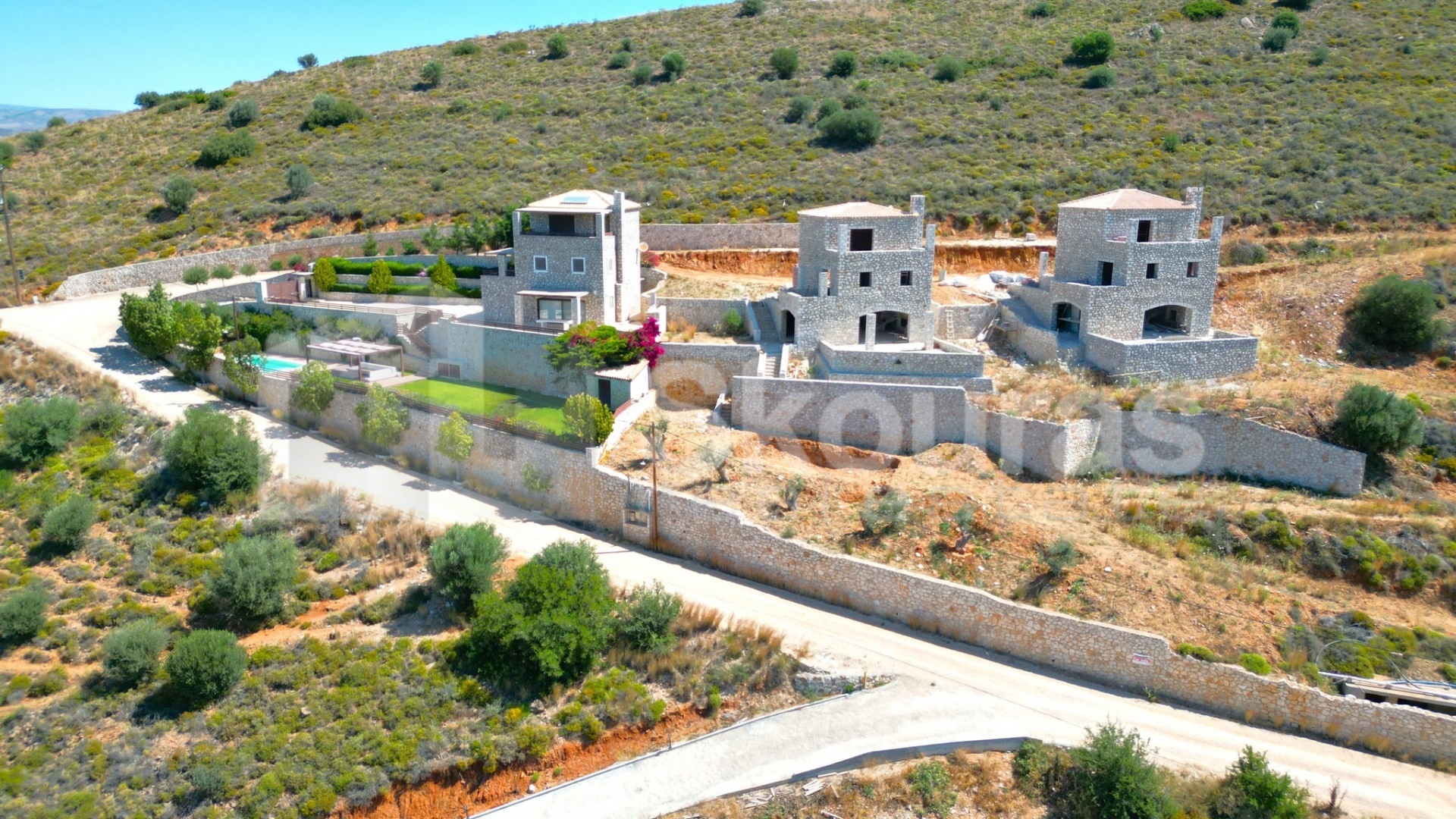 1 - vente maison vue mer lefkákia péloponnèse grèce
