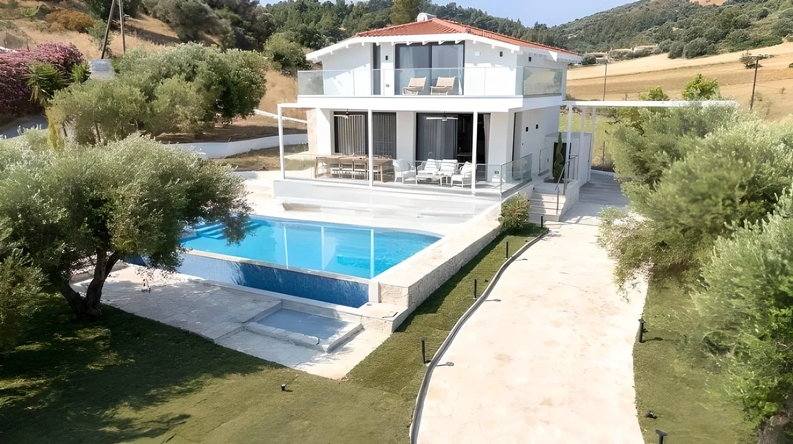 1 - vente propriété pieds dans l'eau palioúri macédoine centrale grèce
