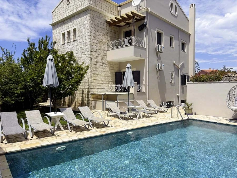 1 - vente villa vue mer acharavi îles ioniennes grèce