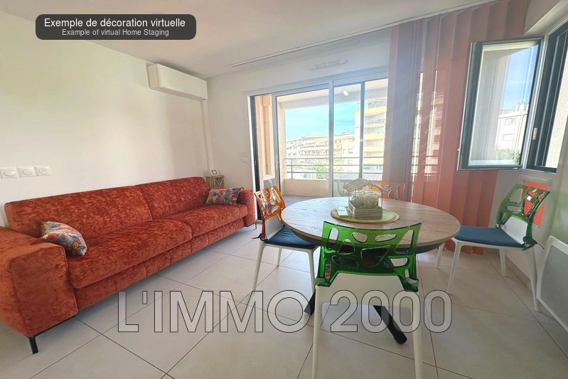 2 - vente appartement plage à pied juan les pins alpes-maritimes france