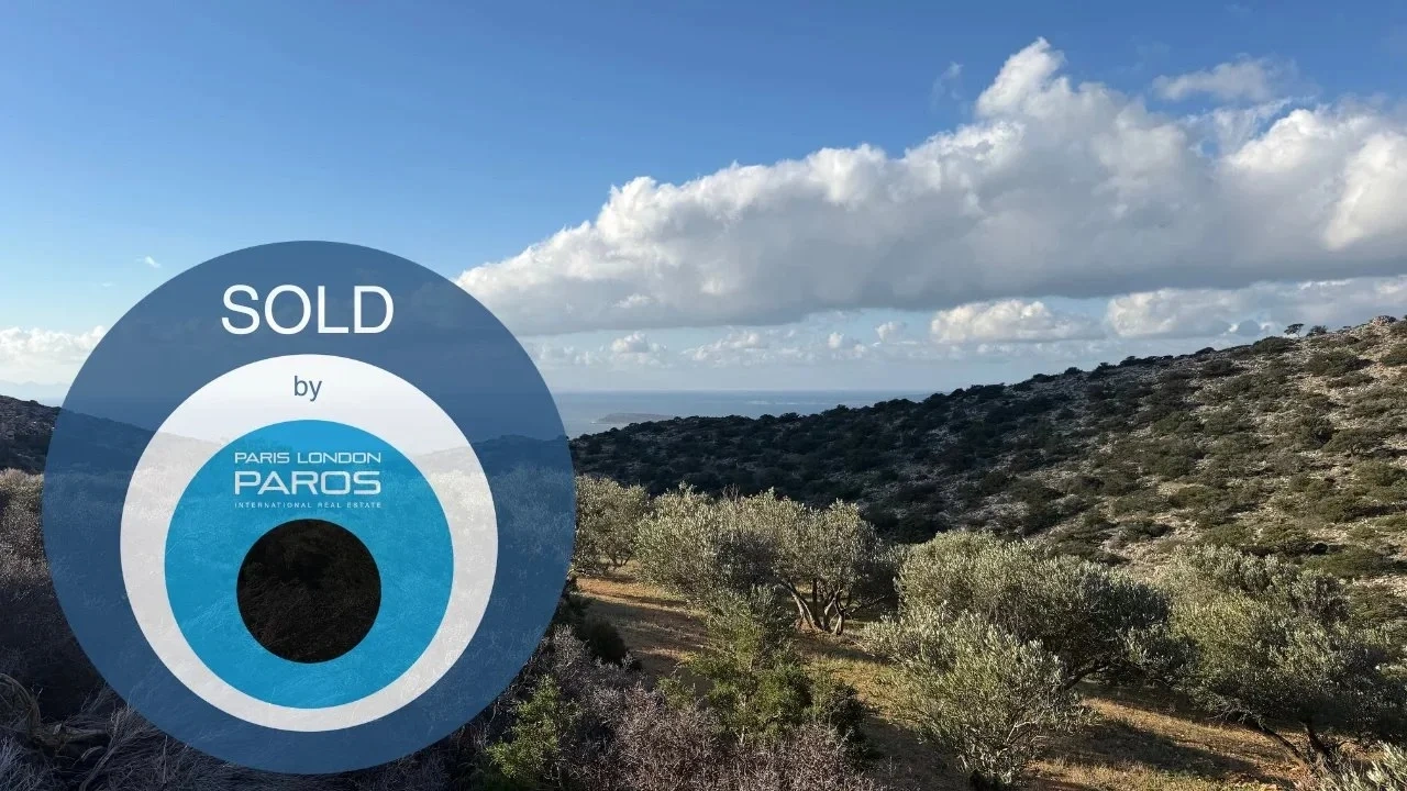 1 - sea view plot of land for sale in paros - cyclades south aegean greece
