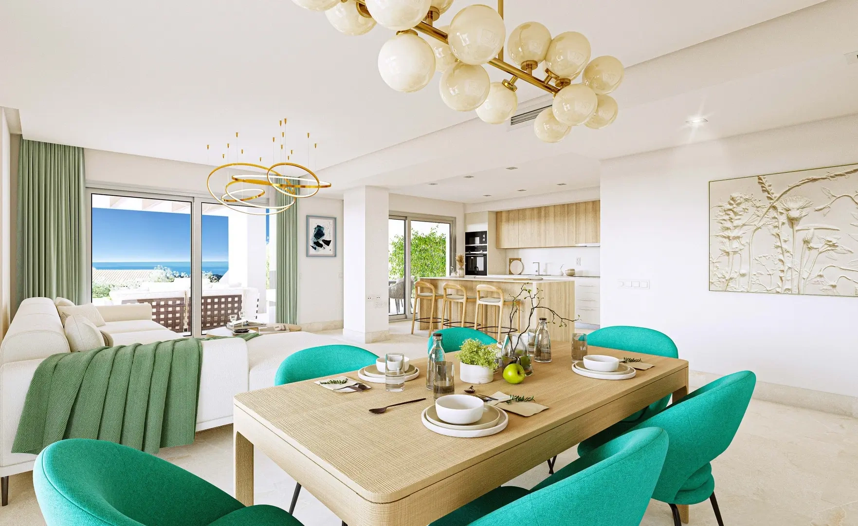 1 - venda apartamento vista de mar benahavis - costa del sol andaluzia espanha