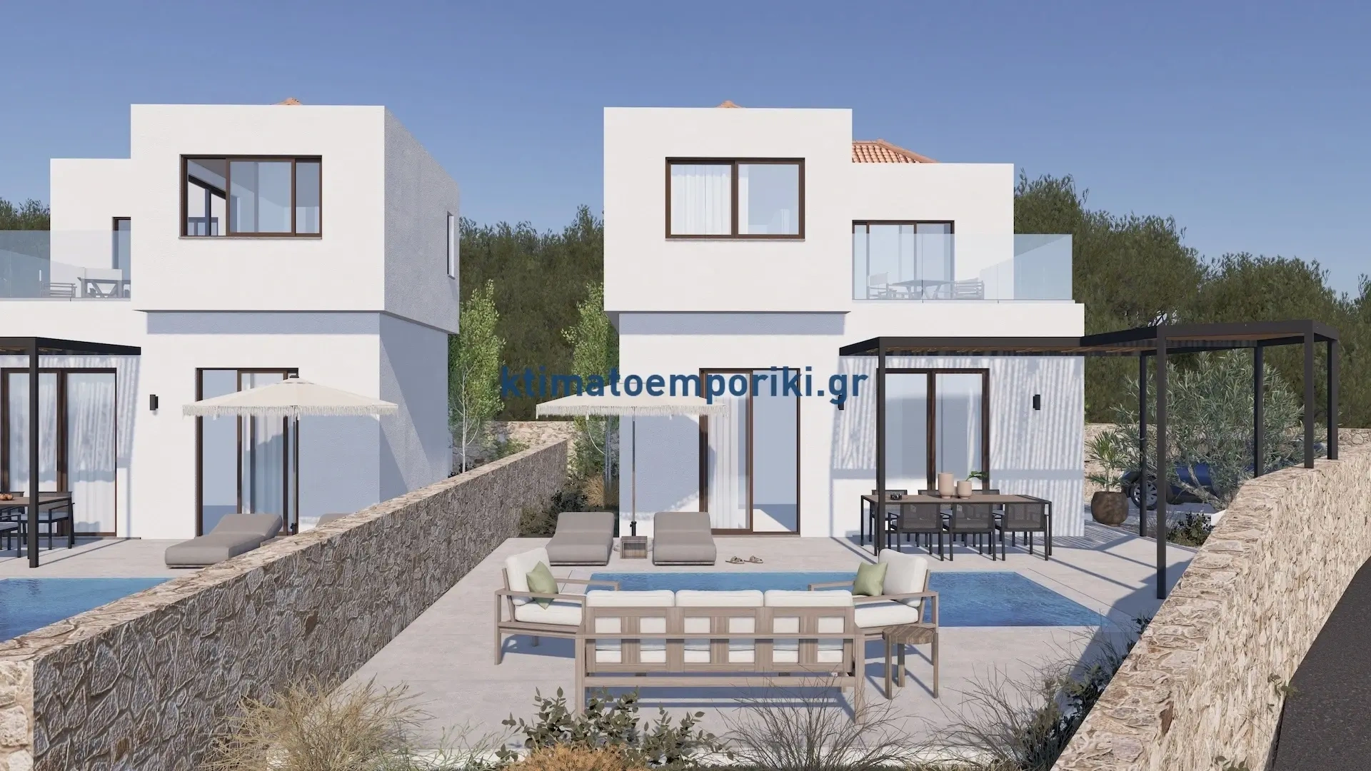 1 - vente maison vue mer rhodes egée méridionale grèce