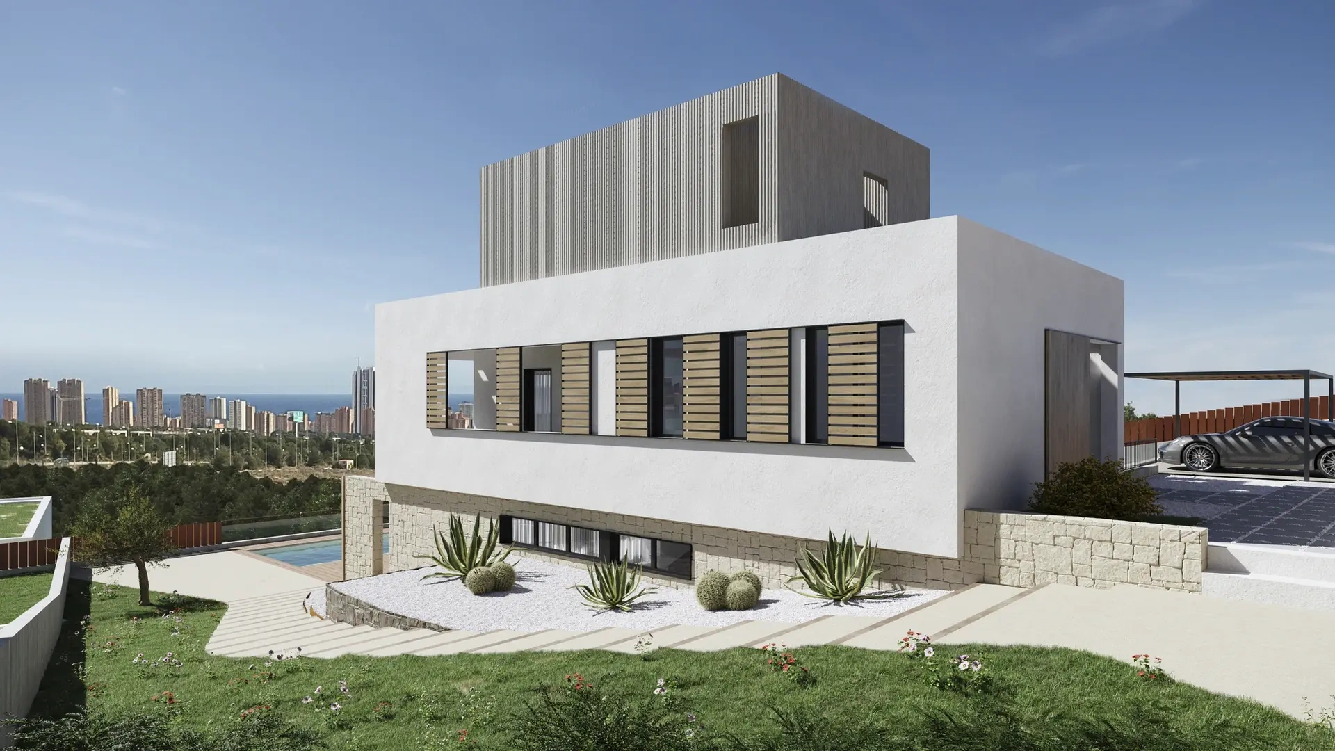 1 - продажа дом вид моря finestrat - costa blanca валенсия испания