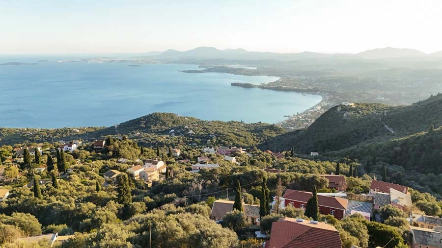 2 - vente terrain vue mer corfu îles ioniennes grèce