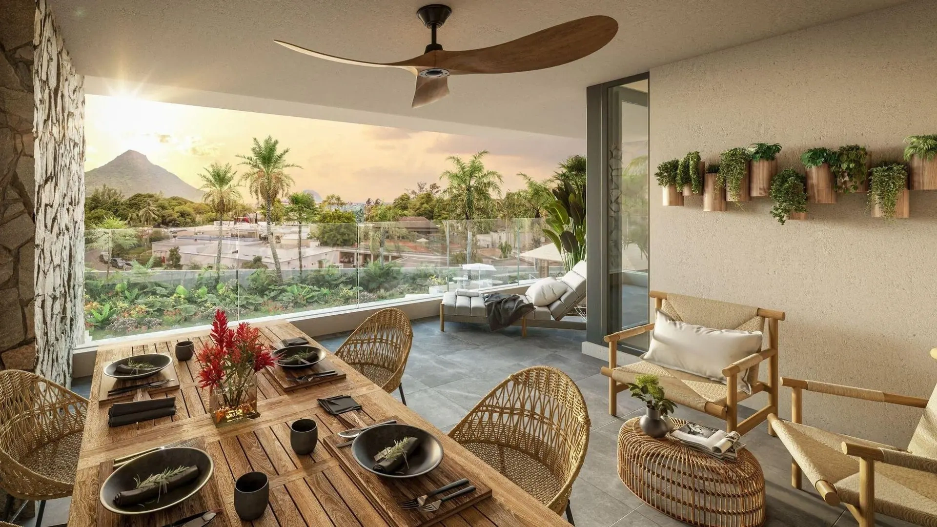 2 - venta apartamento a pie de playa flic en flac rivière noire mauricio