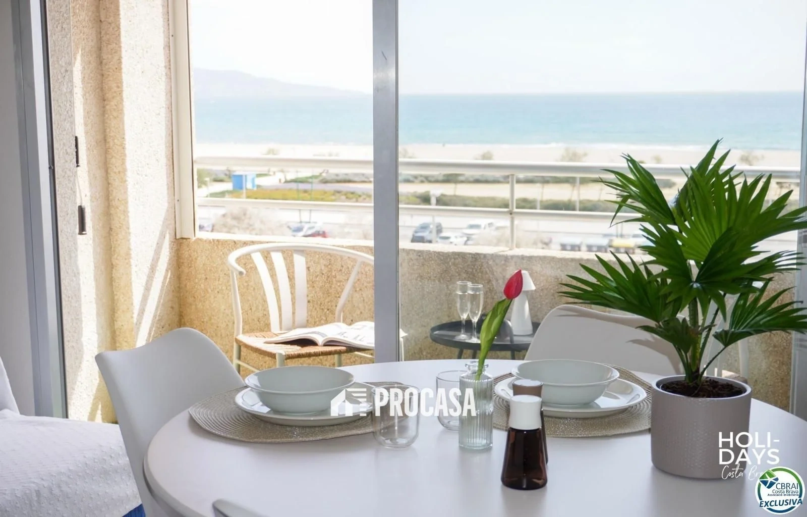 Apartamento vista de mar com 1 quarto