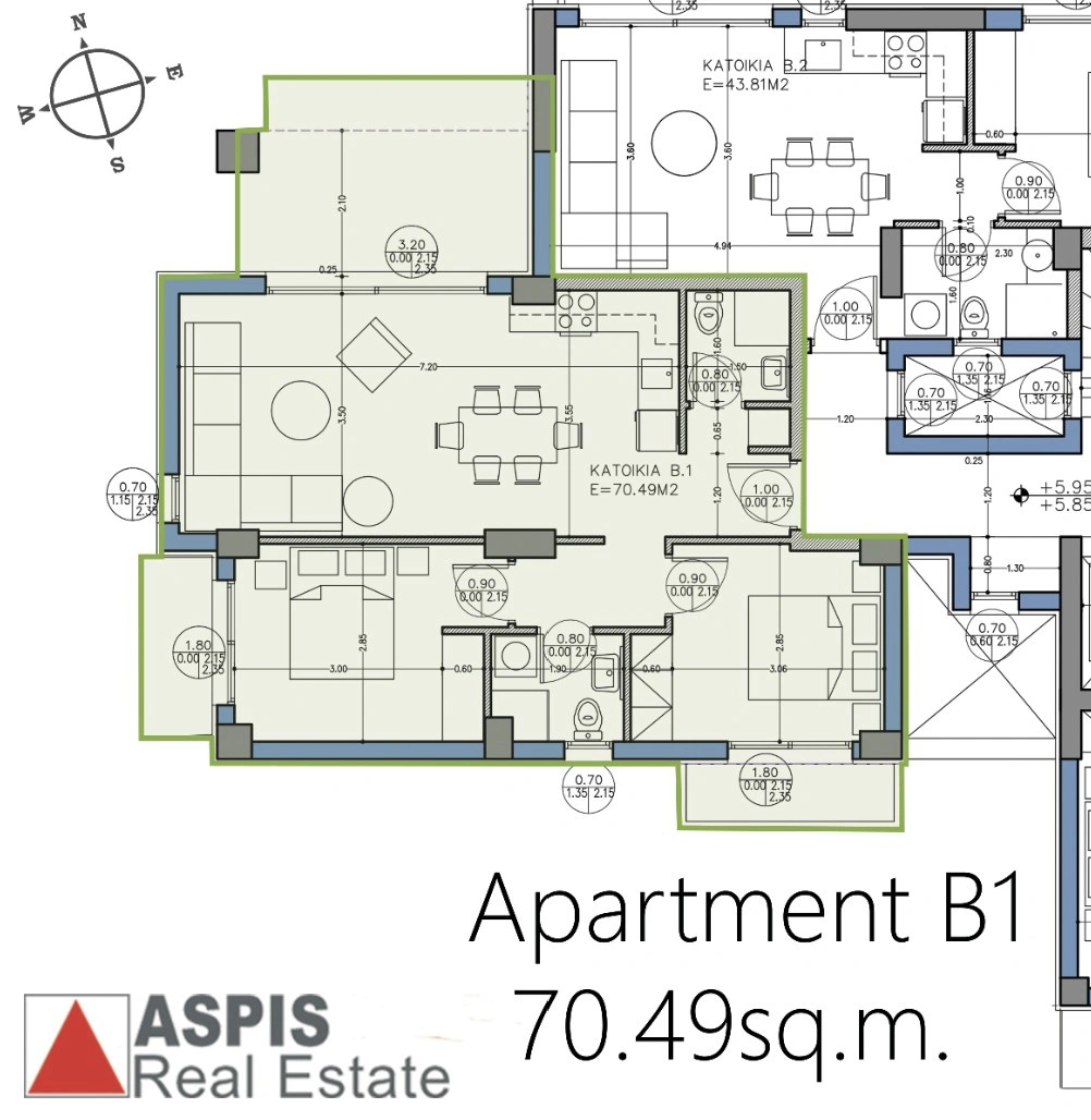 2 - vente appartement kalamáta péloponnèse grèce
