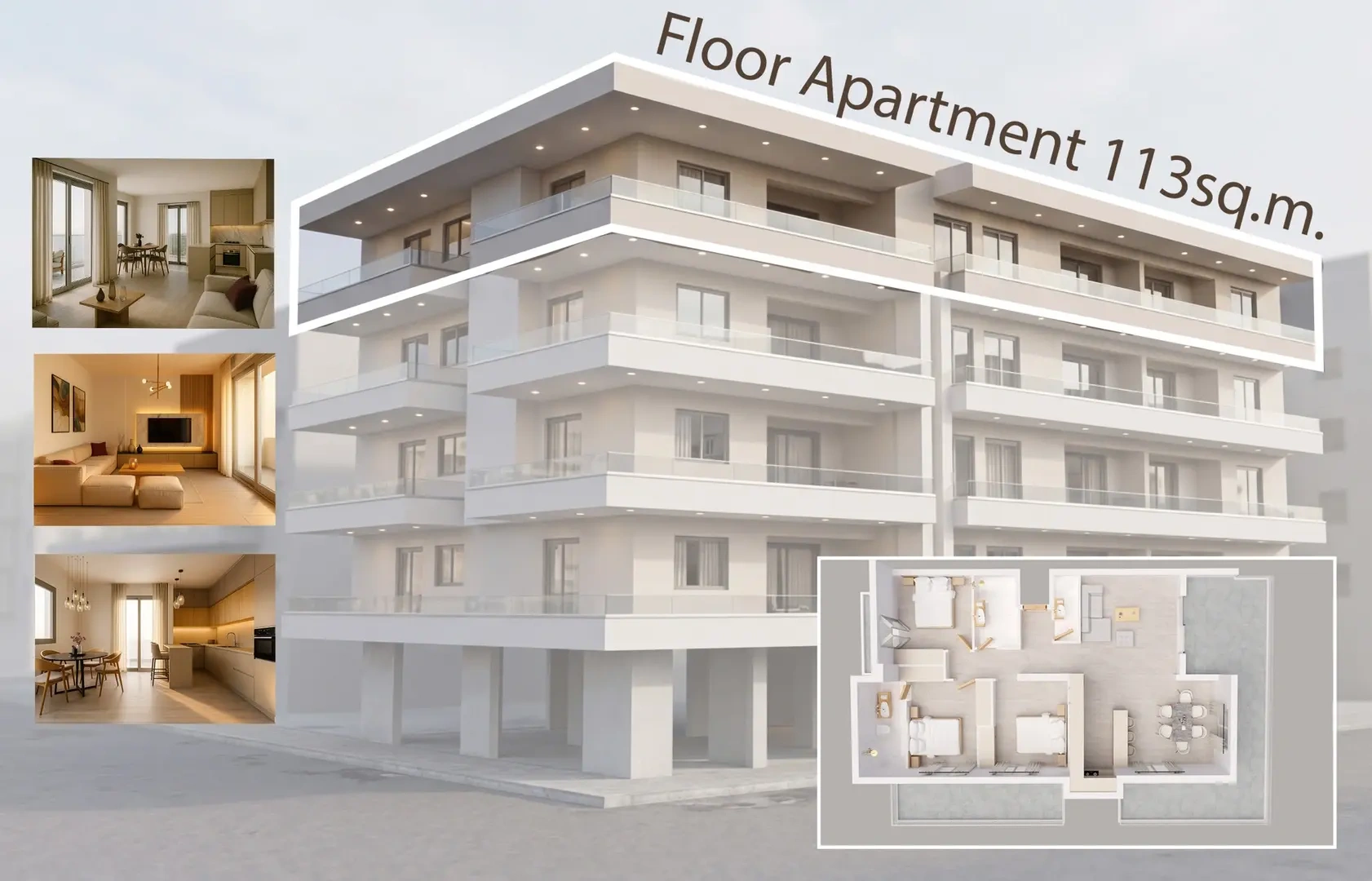 1 - verkoop appartement uitzicht op zee kalamáta peloponnesos griekenland