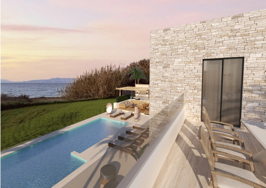 1 - verkauf villa direkt am wasser rhodes südliche ägäis griechenland
