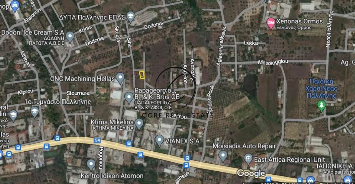 1 - vente terrain pallini attique grèce