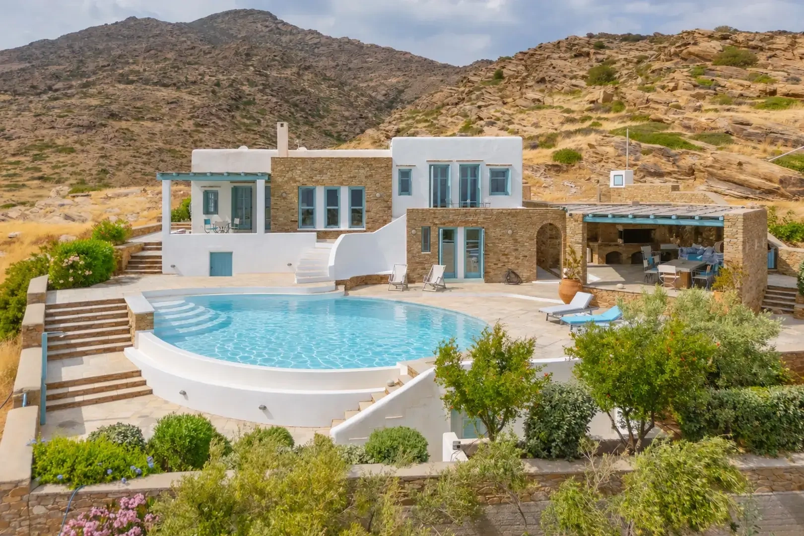 1 - vente maison vue mer ios - cyclades egée méridionale grèce