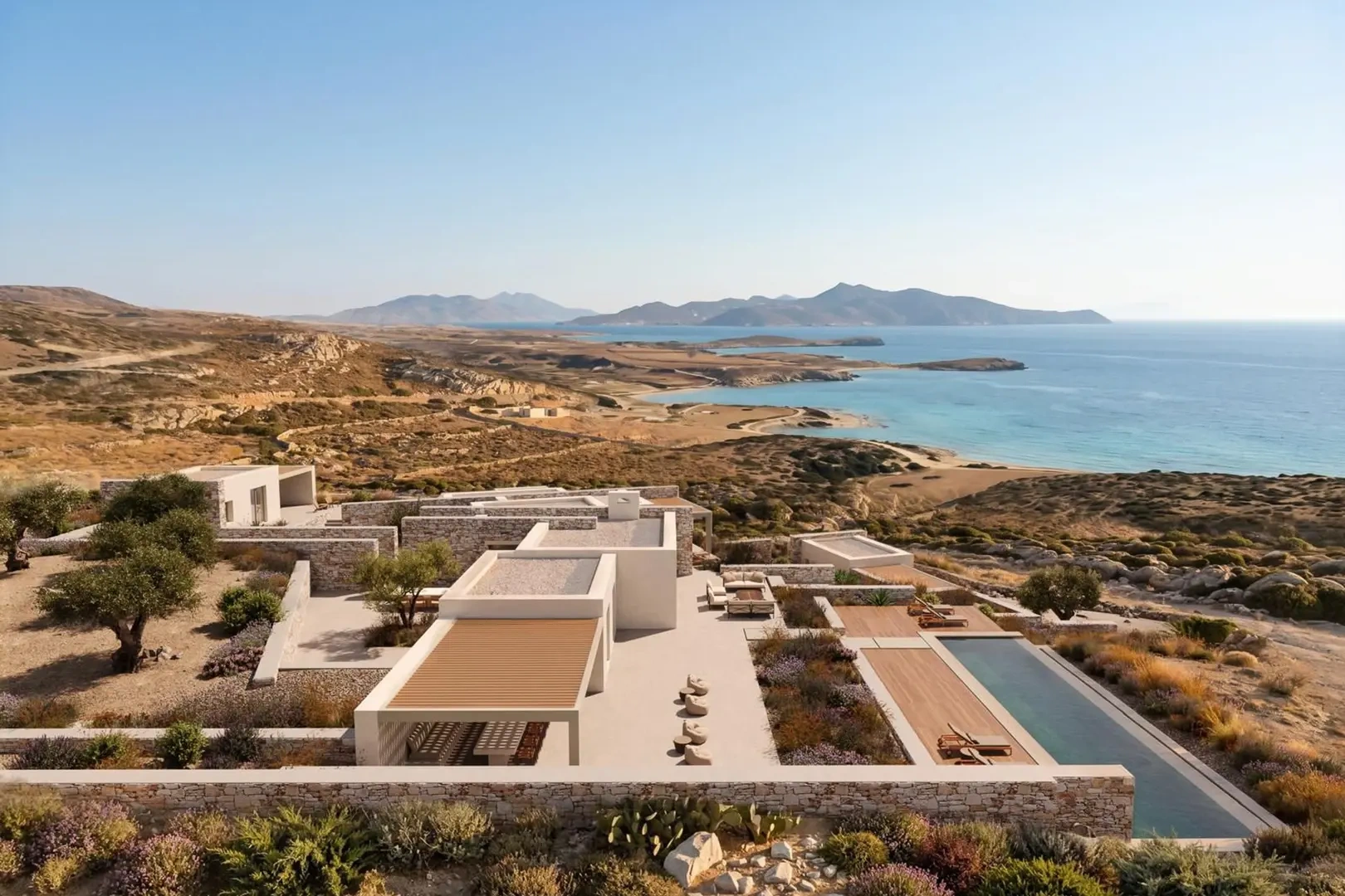 1 - vendita villa fronte mare paro - cicladi egeo meridionale grecia