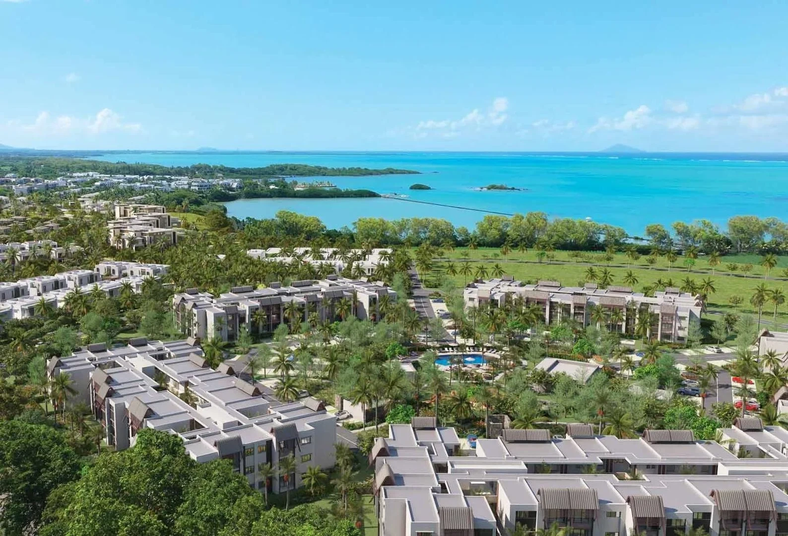 1 - vente appartement pieds dans l'eau haute rive rivière du rempart île maurice