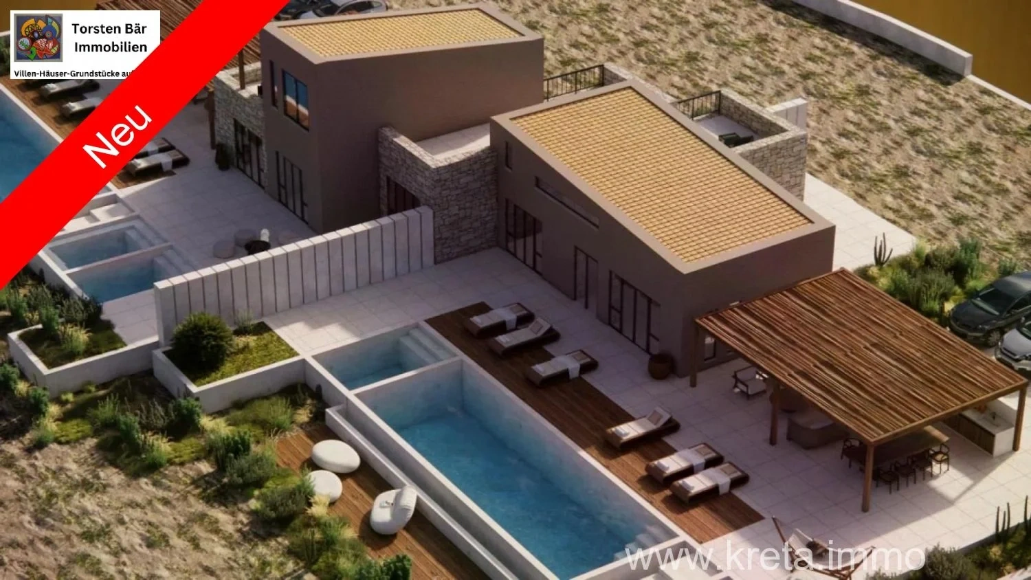 1 - vente villa vue mer pigi crète grèce