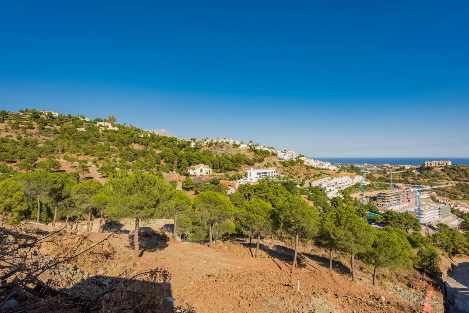 1 - sea view plot of land for sale in benahavis - costa del sol andalusia spain