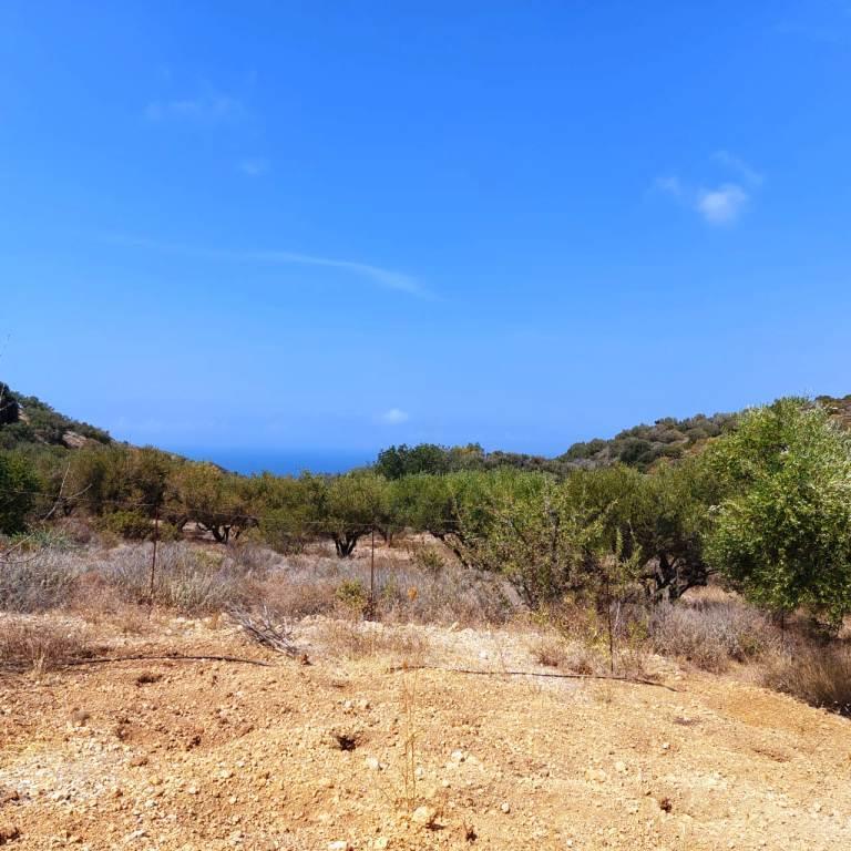 2 - vente terrain vue mer mókhlos crète grèce