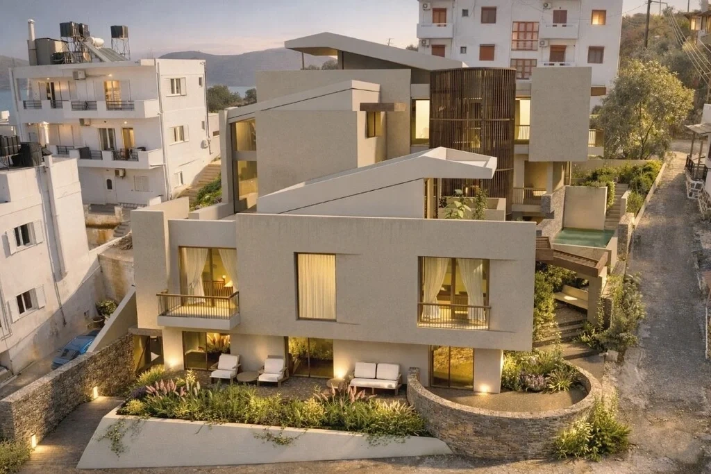 1 - vente appartement plage à pied eloúnda crète grèce
