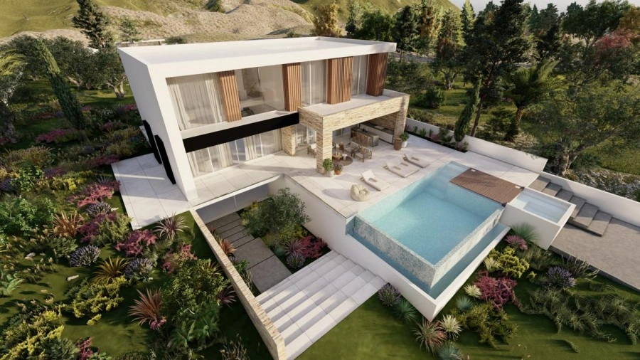 1 - продажа villa вид моря paphos пафос кипр