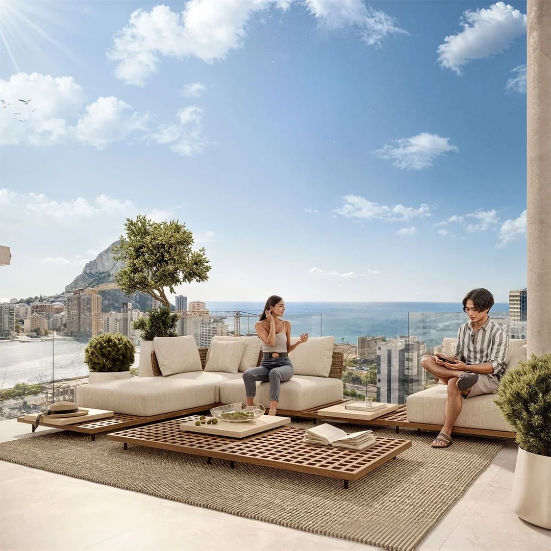 2 - venda apartamento vista de mar calpe - costa blanca comunidade valenciana espanha