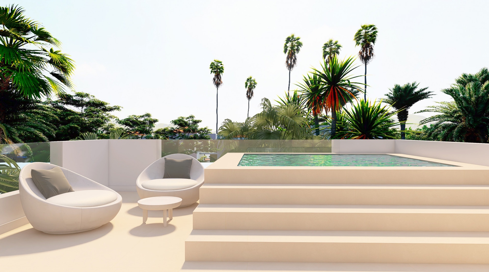 Apartamento con piscina