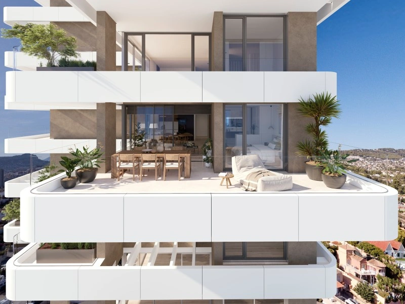 1 - verkoop appartement uitzicht op zee calpe - costa blanca valencian community spanje