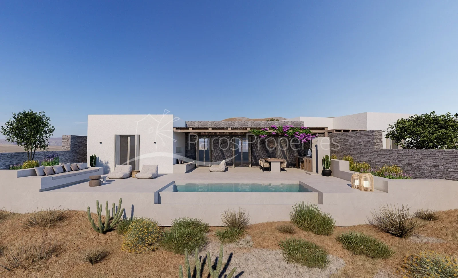 1 - vente maison vue mer paros - cyclades egée méridionale grèce