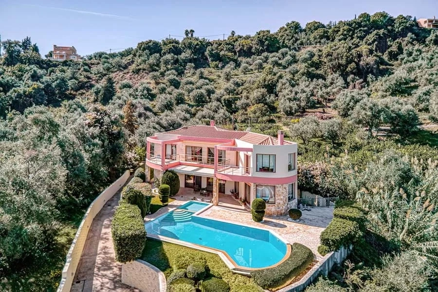 1 - vente villa vue mer virós îles ioniennes grèce