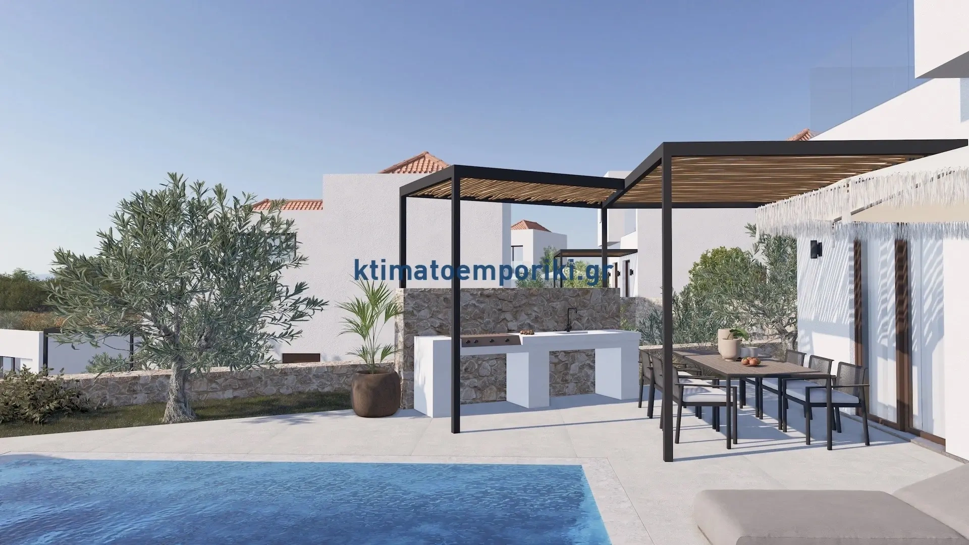 2 - vente maison vue mer rhodes egée méridionale grèce