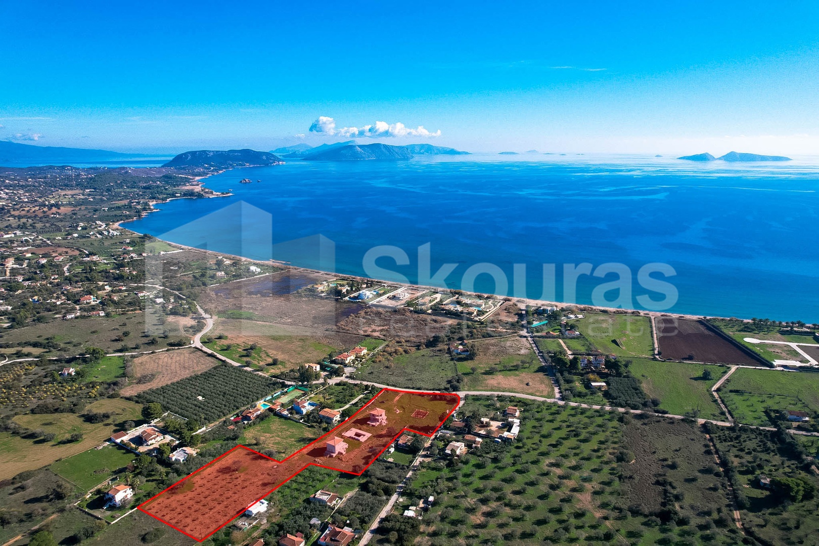 Casa fronte mare con piscina