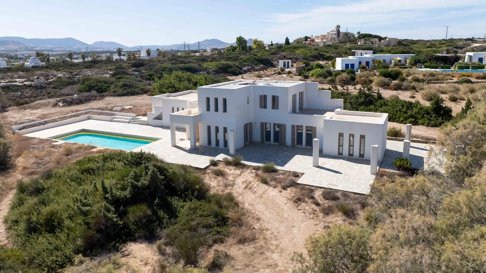 1 - продажа villa пляж пешком парос - киклады южные эгейские острова греция